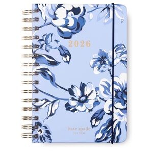 Kate Spade ♠️ Blue Floral 2026 Spiral Planner NEW
